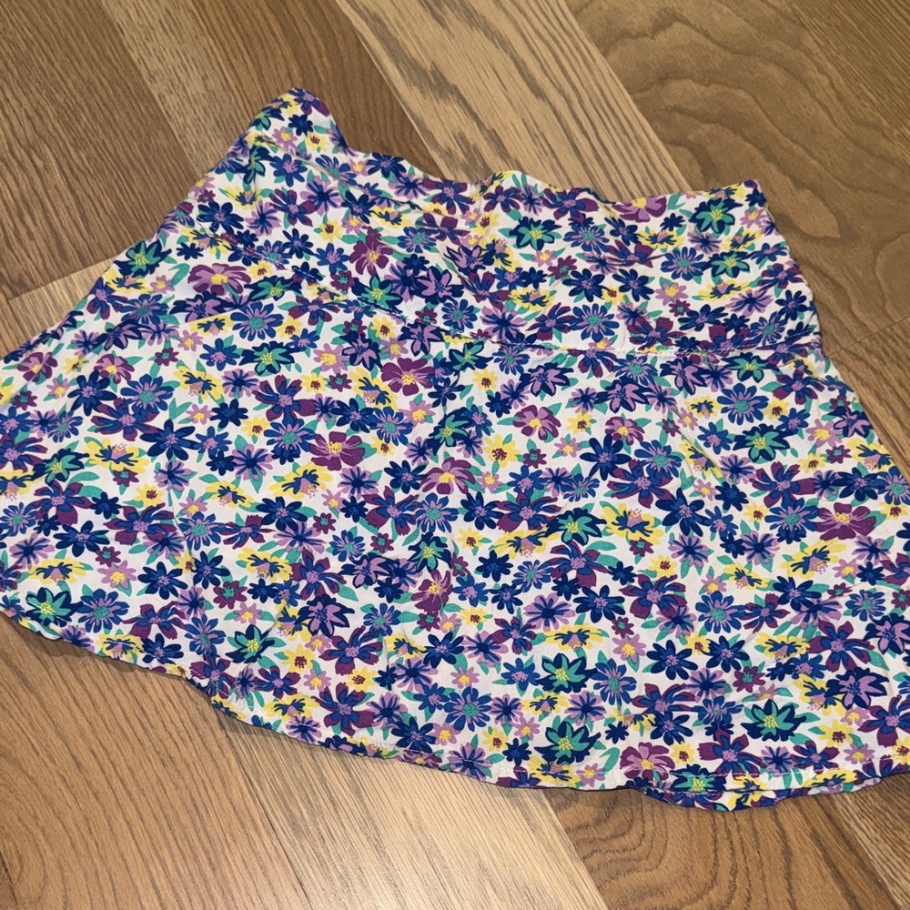 Crewcuts Purple Multi Floral Skirt